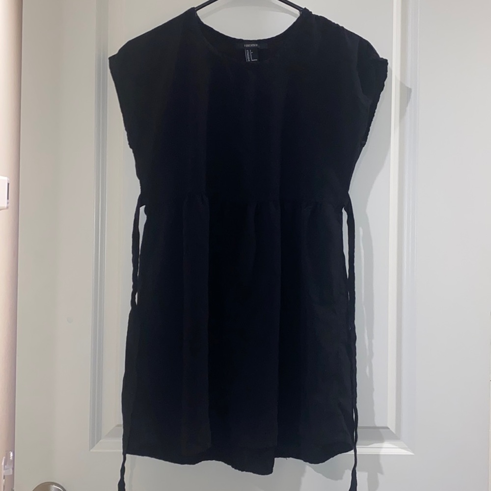 Black to knee dress